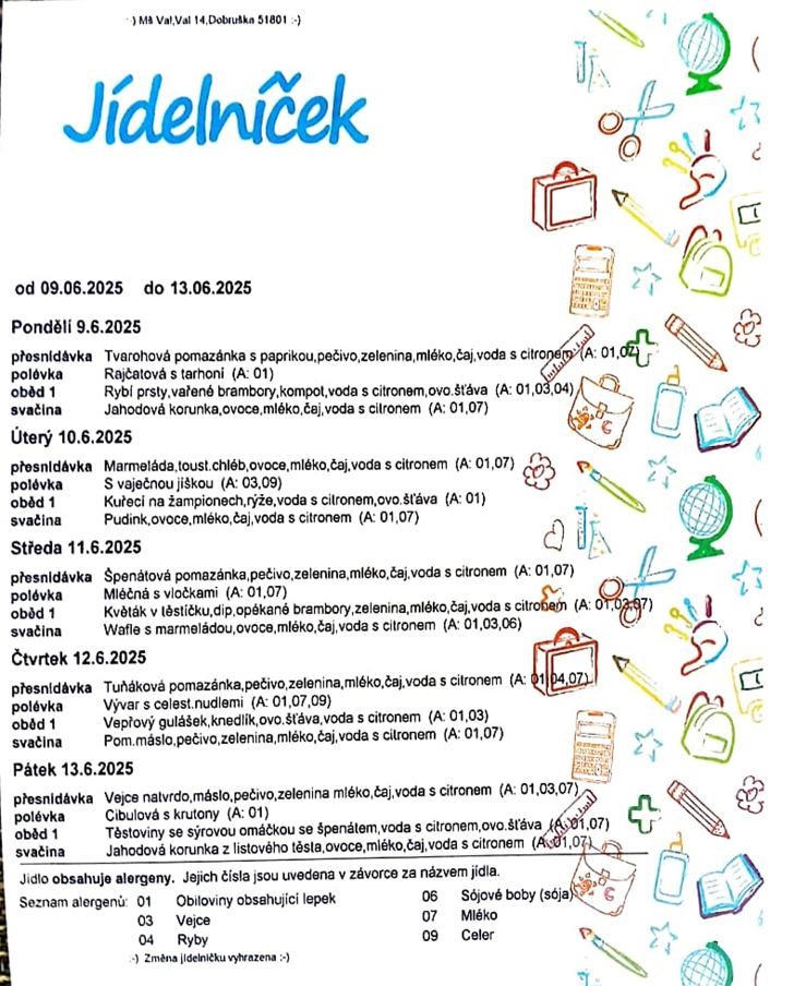 Jídelníček