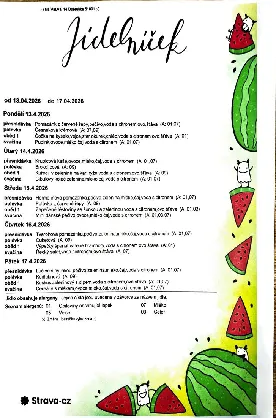 Aktuální jídelníček